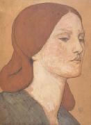Dante Gabriel Rossetti Portrait of Elizabeth Siddal (mk28) oil on canvas
